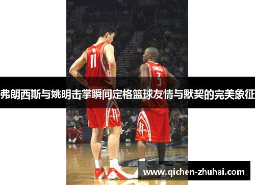 弗朗西斯与姚明击掌瞬间定格篮球友情与默契的完美象征